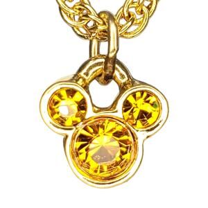 Disney Mickey Mouse November Birthstone Necklace
